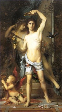  hombre Pintura - El joven y la muerte Simbolismo mitológico bíblico Gustave Moreau